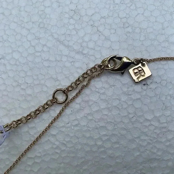 NEW LEE ANGEL Silver Tone Crystal Accent Necklace - Picture 4 of 4